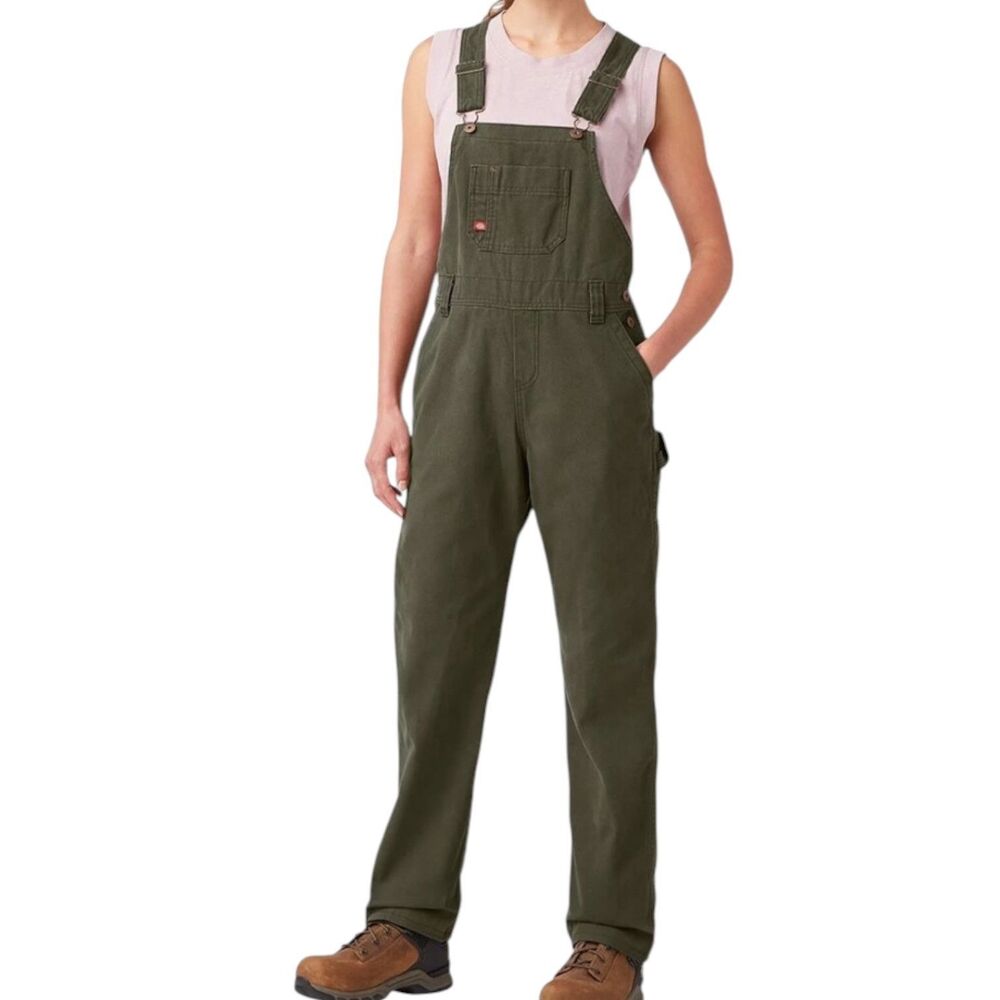 Dickies Heritage Bib Relaxed Straight Overall Denim Jean Pants Carpenter S